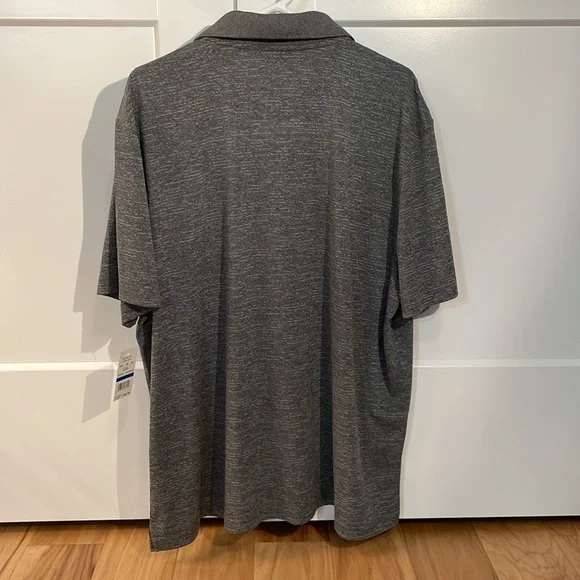 NWT! Haggar Polo Shirt. Short Sleeve. Grey. - Picture 2 of 8